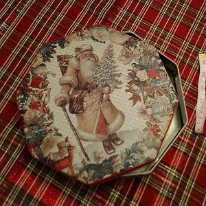 Santa tin tray